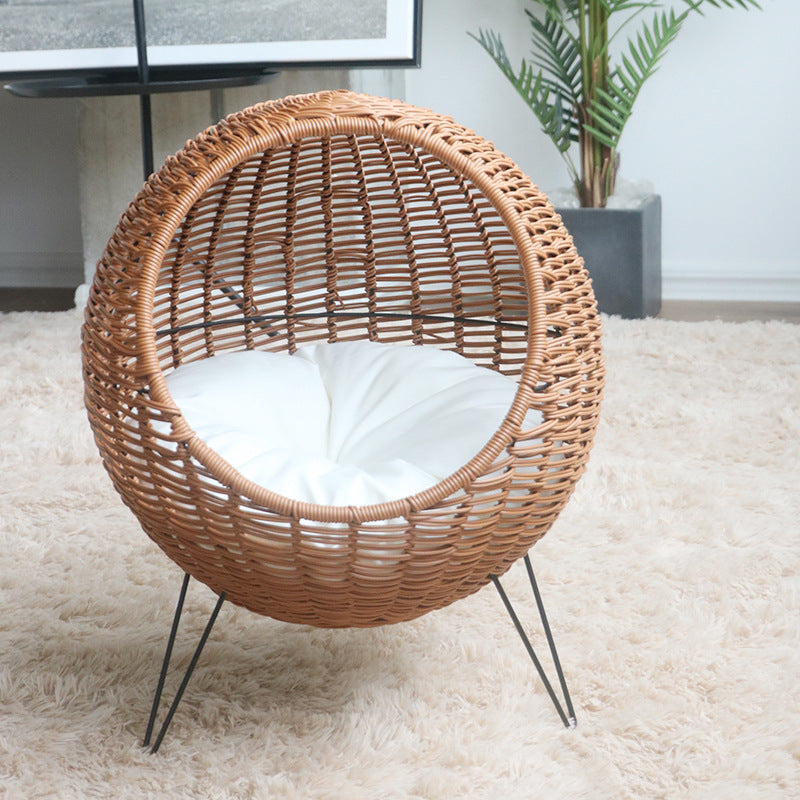 Katzenliege mit Stilvollem Rattandesign Karnz