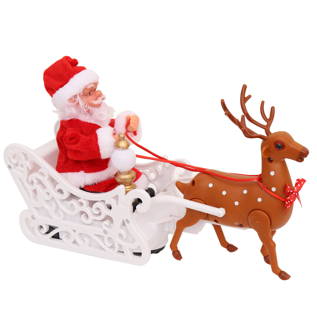 Weihnachtsmann und Rentier Figuren Set Karnz