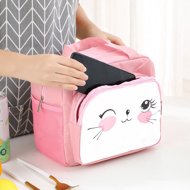 Verspielt tierisch inspiriertes isoliertes Lunchbag Karnz