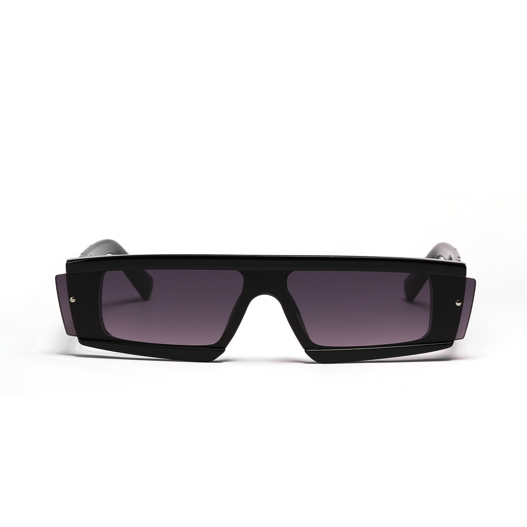 Damen oversized rechteckige Sonnenbrille mit modischem Schildpatt-Design Karnz