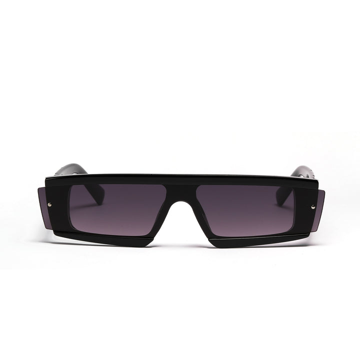 Damen oversized rechteckige Sonnenbrille mit modischem Schildpatt-Design Karnz
