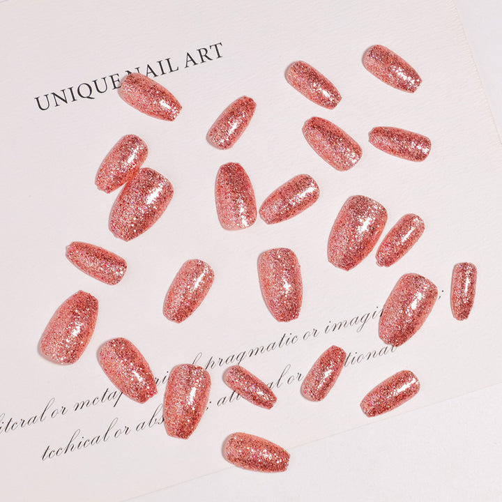 Glitzerndes Acryl Press-On-Nägel Set Karnz