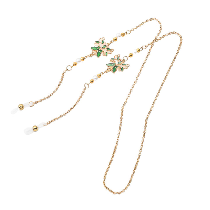 Blumen Design Brillen Kette Karnz