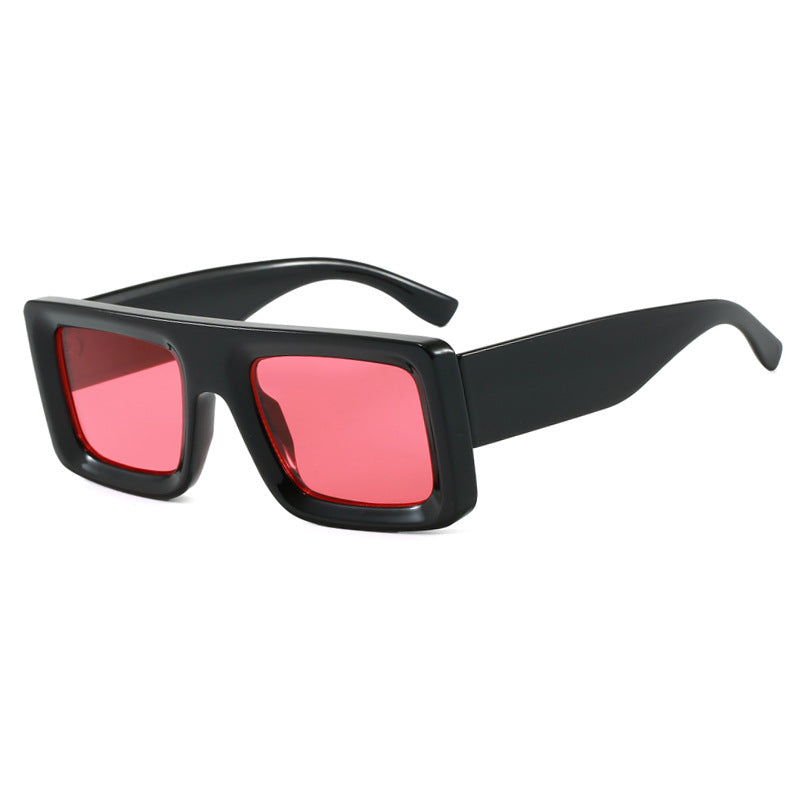 Damen modische quadratische Sonnenbrille mit robustem Rahmen und schützenden Gläsern Karnz