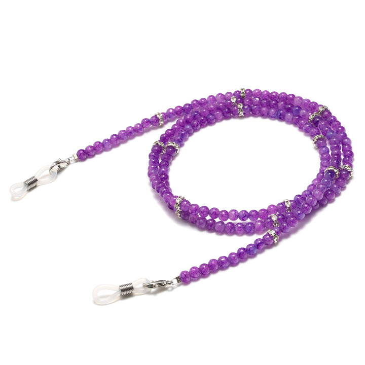 Elegante Perlen Brillenhalter Kette Karnz