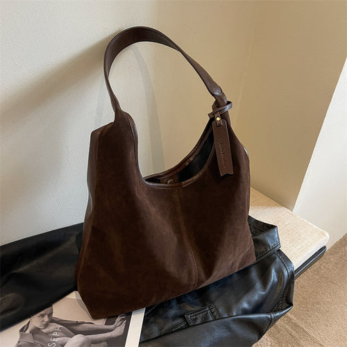 Wildleder Slouchy Schultertasche
