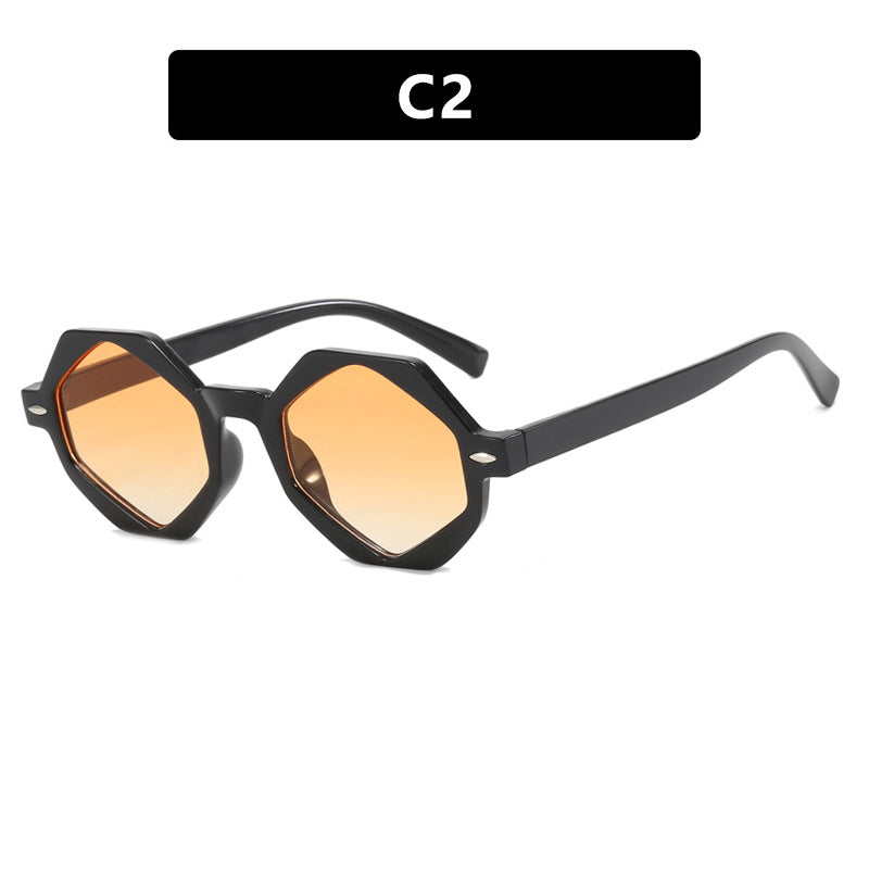 Damen trendige Sonnenbrille im modernen Achtkant-Design Karnz