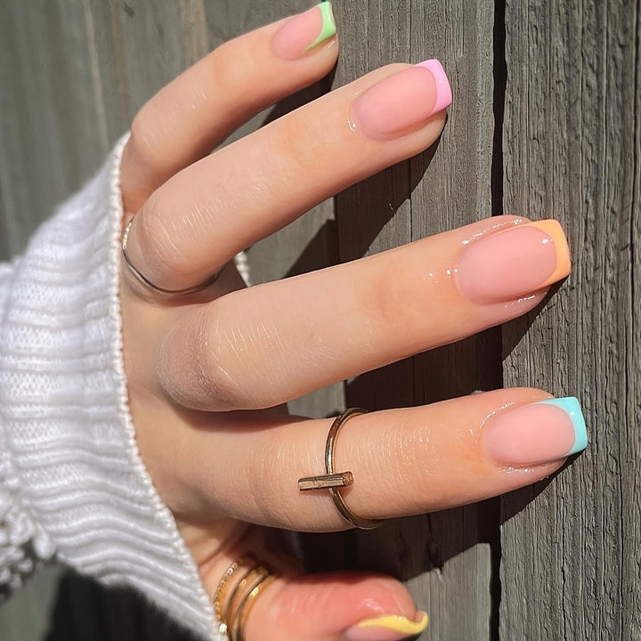 Künstlerisches French Tip Nagel-Wrap-Set Karnz