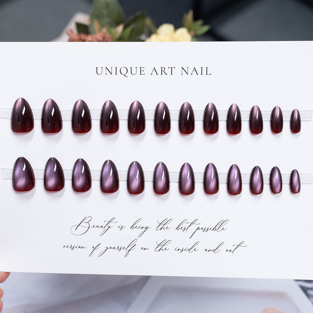 Wunderschönes langes Stiletto Press-On-Nagelset