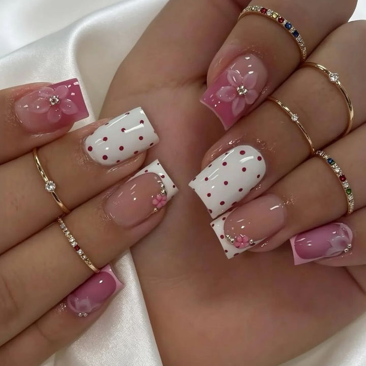 Floral Abstract Nail Art Set Karnz