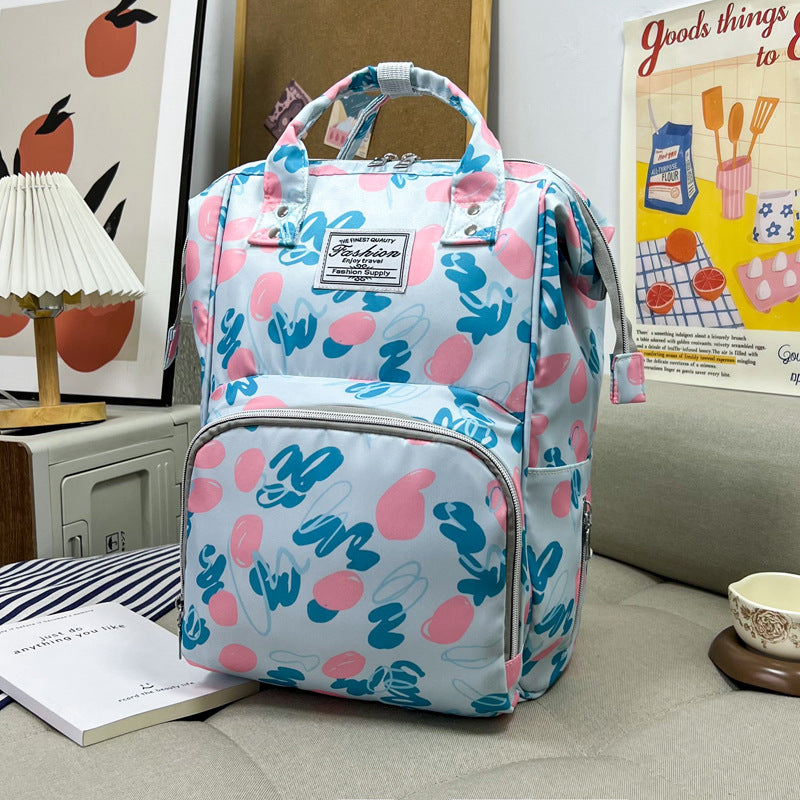 Blumenmuster Multi-Funktions-Wickelrucksack Karnz