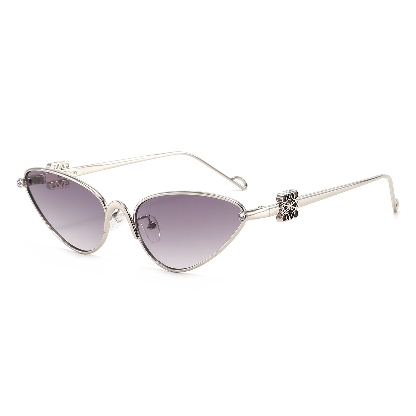 Damen Cat-Eye Sonnenbrille mit eleganten Akzenten und UV-Schutz Karnz