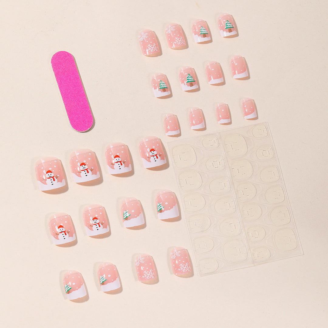 Festliche holiday-themed Nagelkunst Karnz
