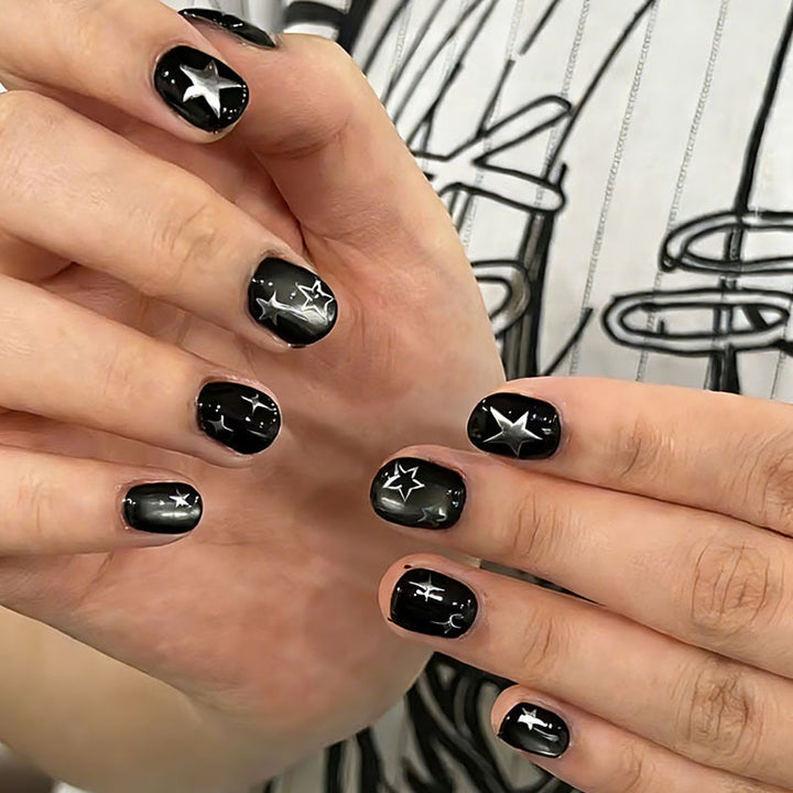 Kunstnagelset mit elegantem Sternen-Design Karnz