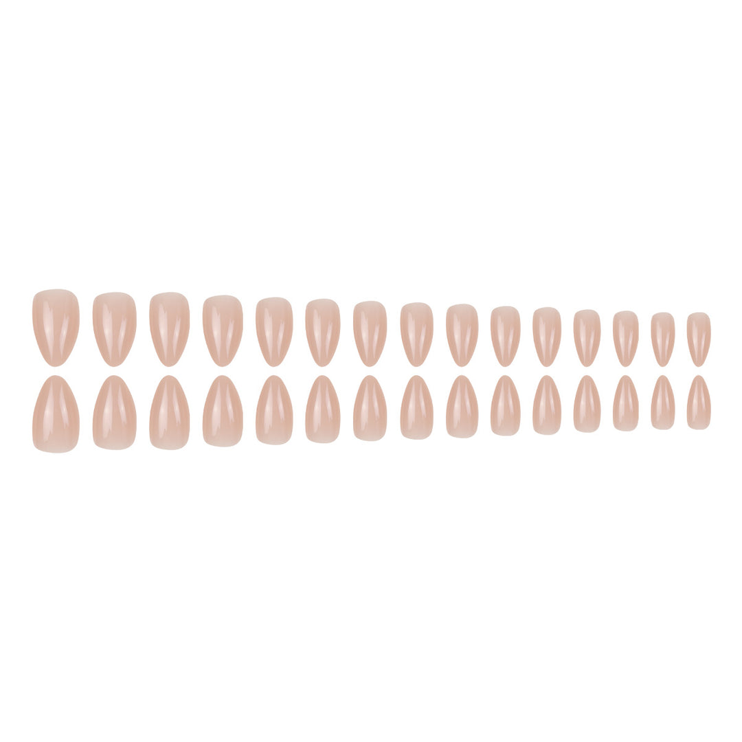 Elegantes Gel Press-On-Nagelset Karnz