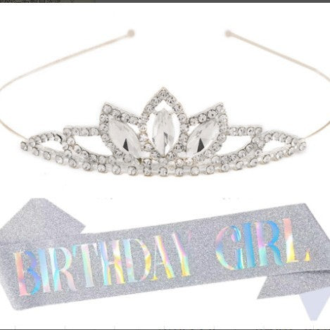 Damen Kristall Tiara Karnz