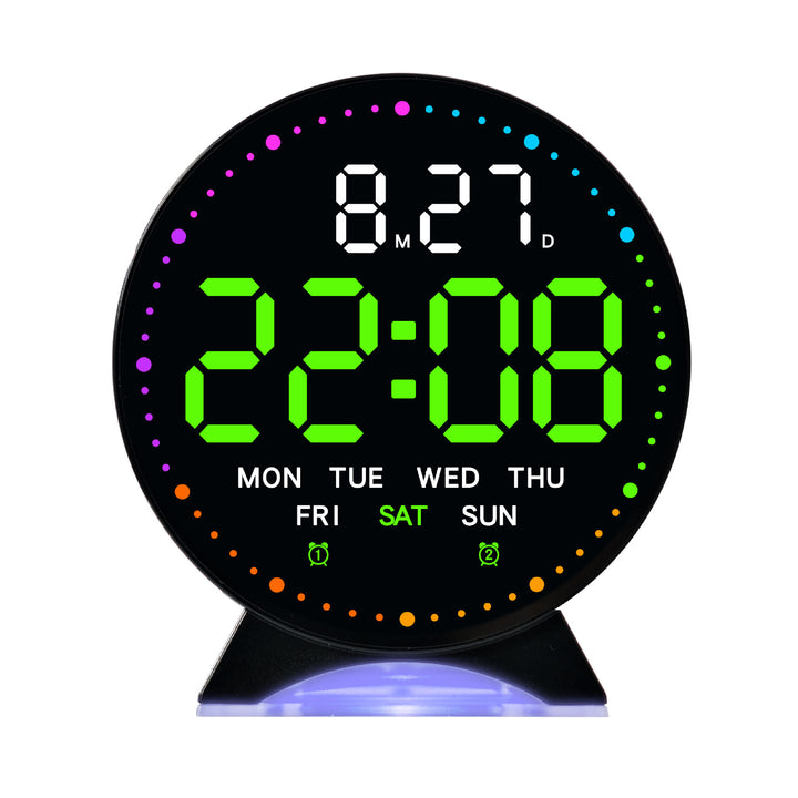 Digitaler Wecker mit Großer Led-Anzeige und Multifunktionalem Display Karnz