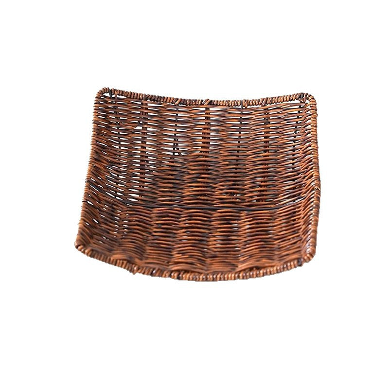 Unisex Elegante Rattan Servierplatte Karnz