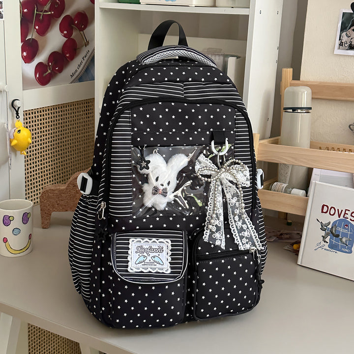 Stylische Multifunktionale Sternenprint Rucksack Karnz