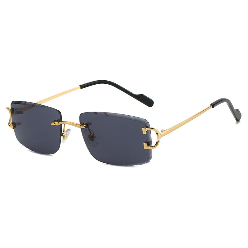 Damen elegante Halbrahmen Korrektionsbrille Karnz