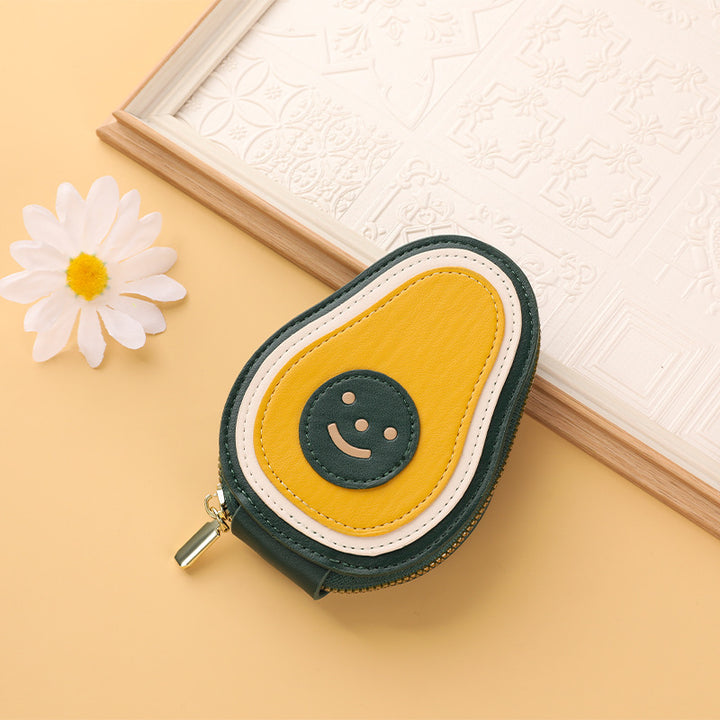 Süßes avocadoförmiges Hartgeldbörse Karnz