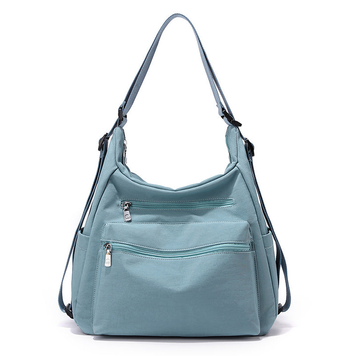 Multi-Reißverschluss Freizeit Schultertasche Karnz