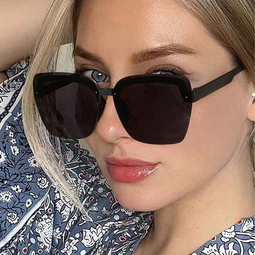 Damen modische oversized Sonnenbrille mit innovativem Design Karnz