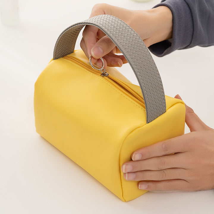 Elegante Kunstleder Kosmetiktasche Karnz