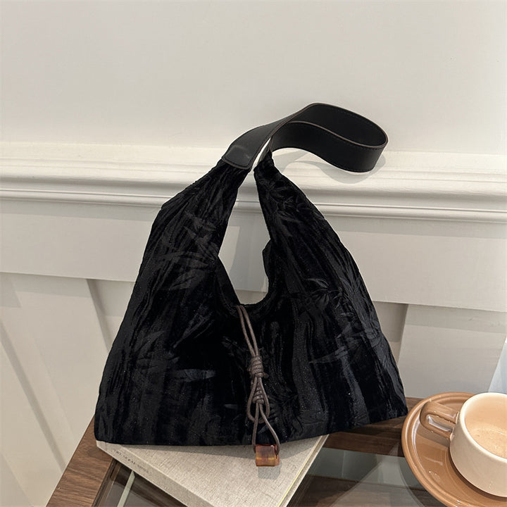 Vielseitige Samt Schultertasche Karnz