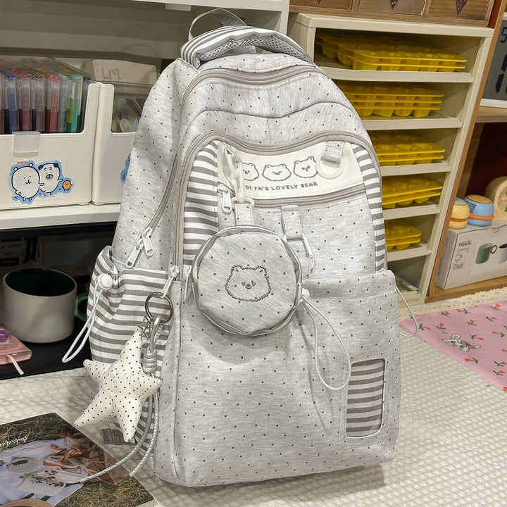 Multi-Taschen Sternmuster Rucksack Karnz