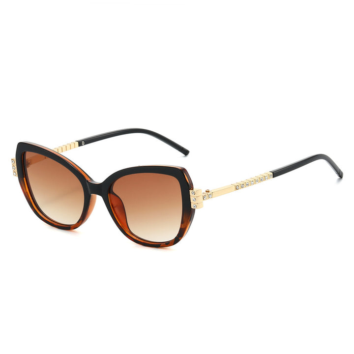 Oversized Luxus Katzenaugen Sonnenbrille Karnz