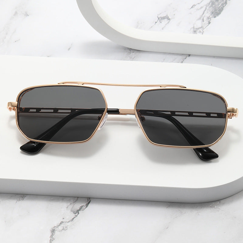 Damen modische Sonnenbrille im modernen Hexagon-Design Karnz