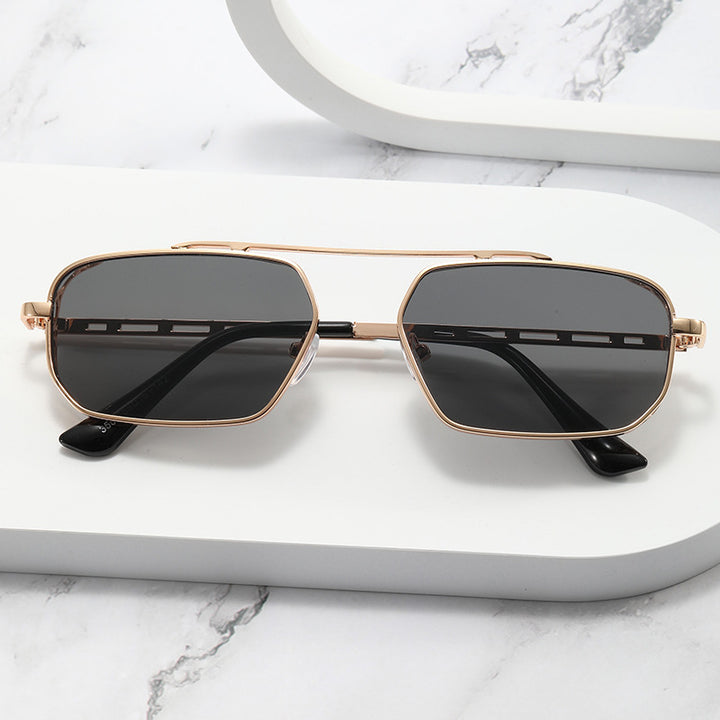 Damen modische Sonnenbrille im modernen Hexagon-Design Karnz