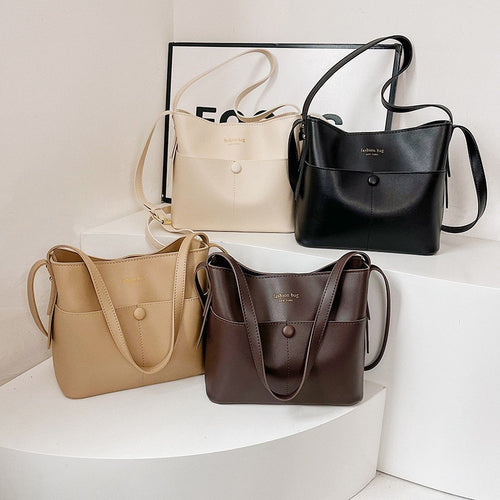 Minimalistische Leder Schultertasche