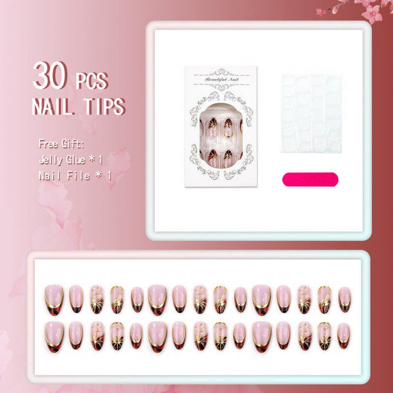 Elegantes Kunsthandwerk Press-On Nagelset
