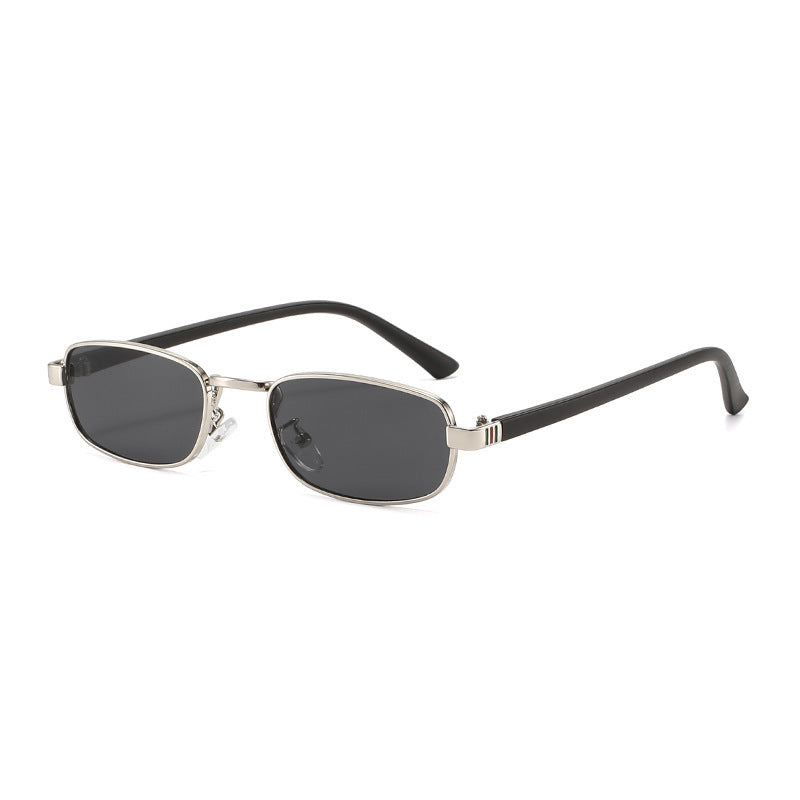 Elegante Vintage-inspirierte rechteckige Sonnenbrille Karnz