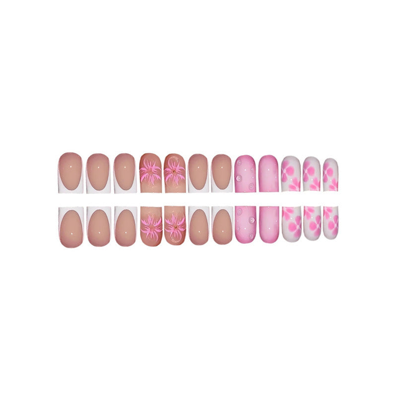 Floral Design Press-On Nail Art Extensions Karnz