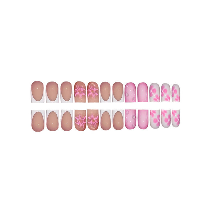 Floral Design Press-On Nail Art Extensions Karnz