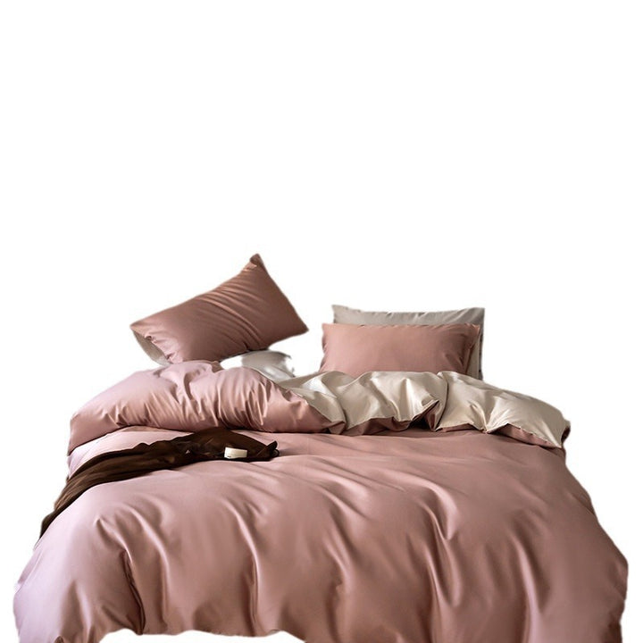 Wendbares Satinbettwäsche-Set mit seidigem Griff und extraweichem Finish