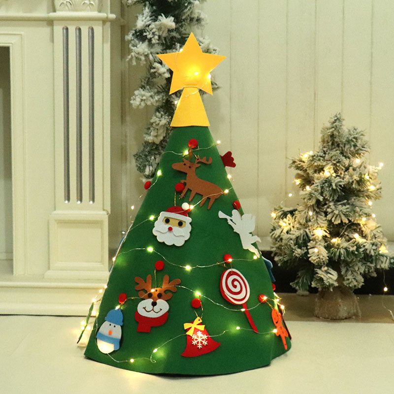 Dekorative Filz Weihnachtsbaum Wandbehang Karnz
