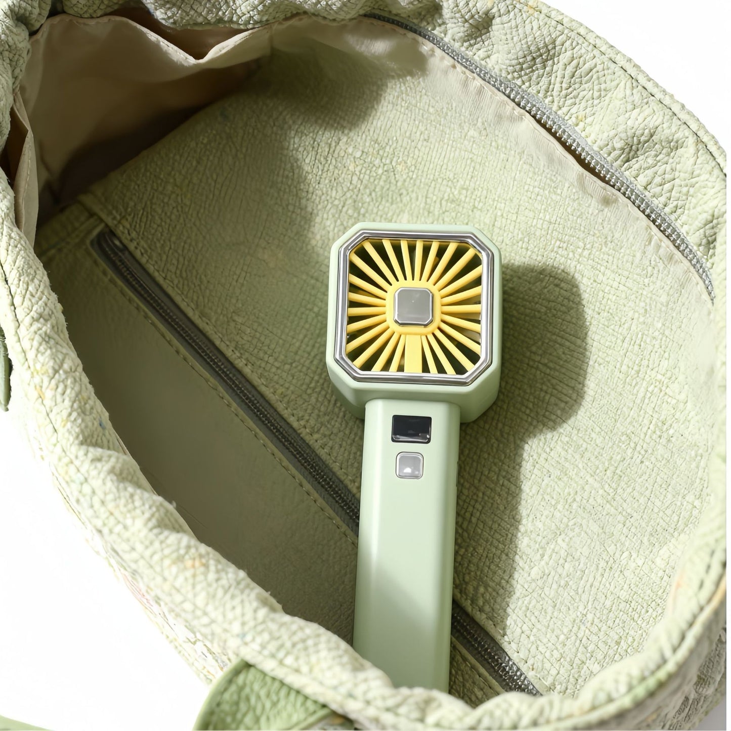 Damen Tragbarer Handventilator mit LCD-Anzeige und USB-Ladefunktion Karnz
