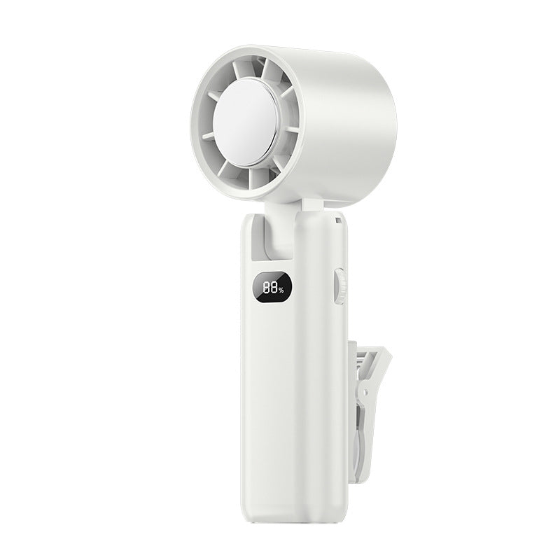 Unisex Tragbarer Clip-Ventilator mit LED-Anzeige Karnz