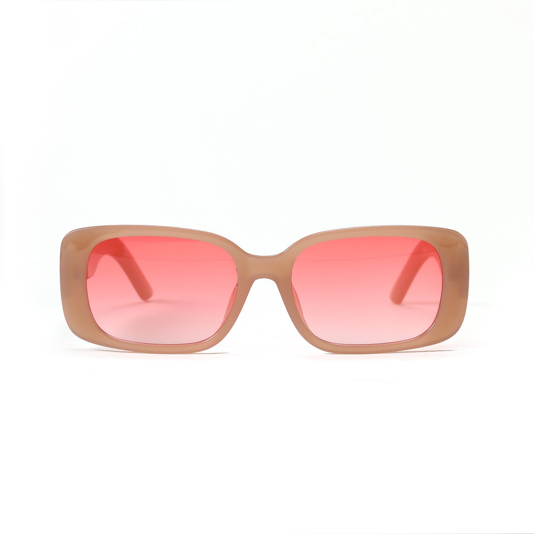 Damen rechteckige Sonnenbrille mit stilvollem Rahmen Karnz