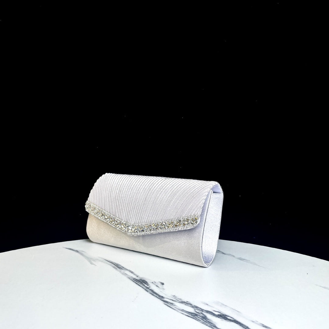 Plissee Abend Clutch