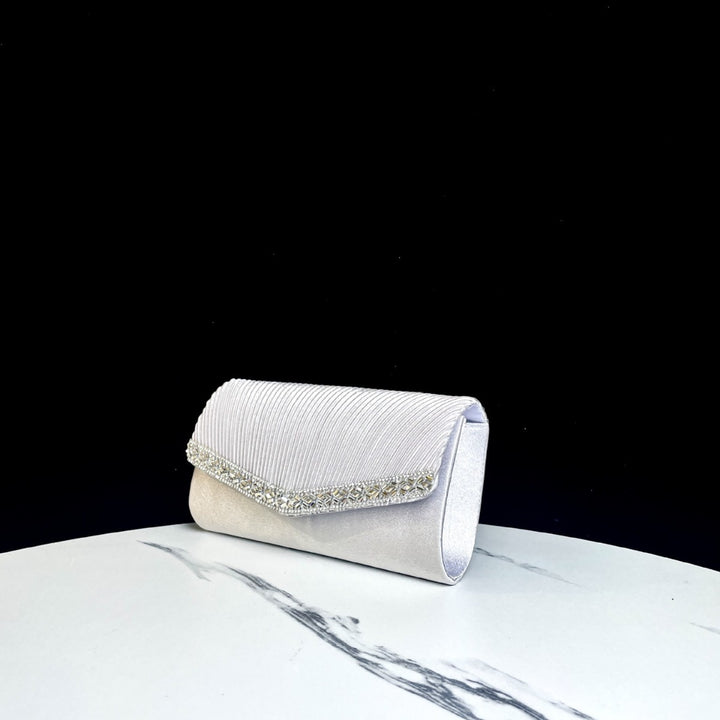 Plissee Abend Clutch