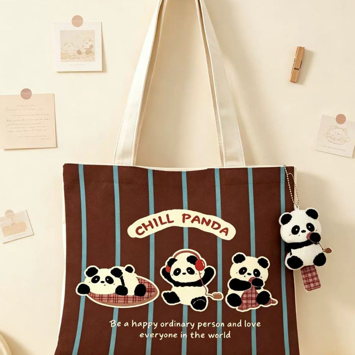 Süße Cartoon Panda Tragetasche