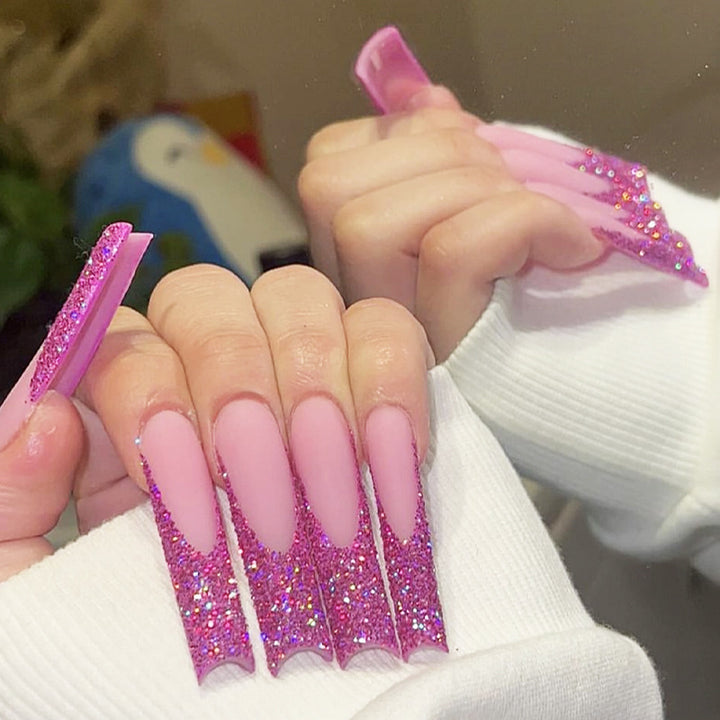 Glitter Ombre Press-On Nail Set Karnz