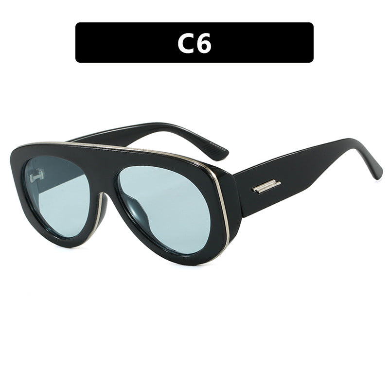 Damen extravagante Sonnenbrille im markanten Design Karnz