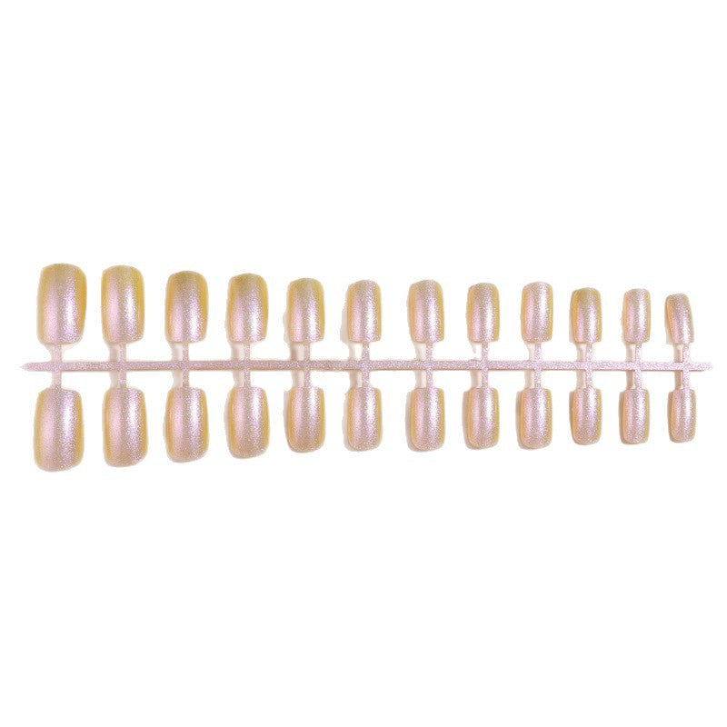 Glänzendes reflektierendes Press-On-Nagelset Karnz
