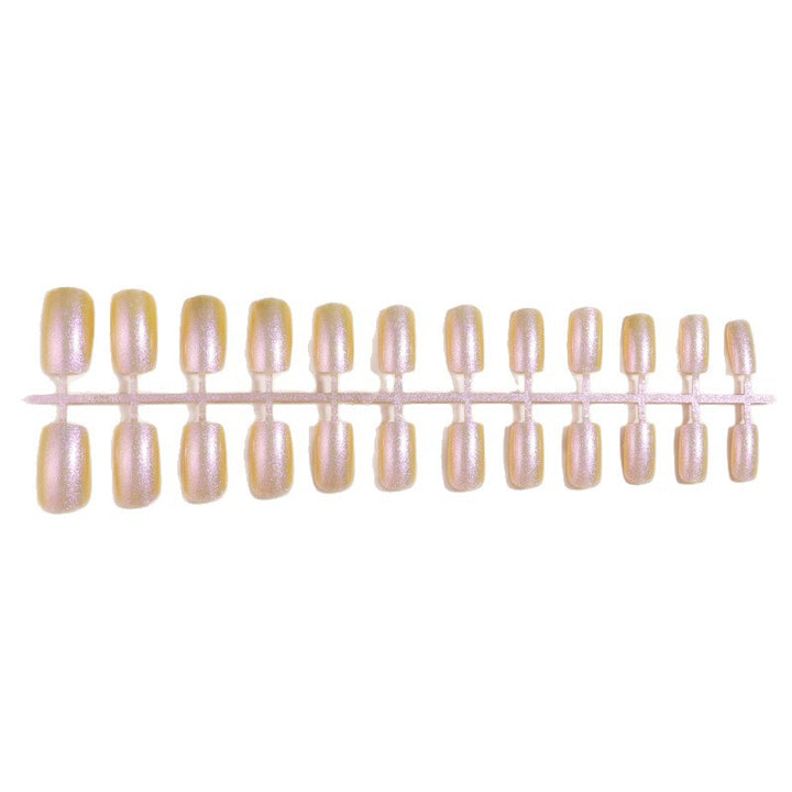 Glänzendes reflektierendes Press-On-Nagelset Karnz